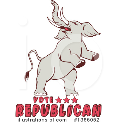 Royalty-Free (RF) Republican Clipart Illustration by patrimonio - Stock Sample #1366052