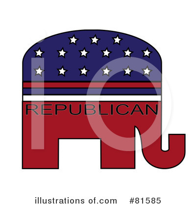 Royalty-Free (RF) Republican Clipart Illustration by Pams Clipart - Stock Sample #81585