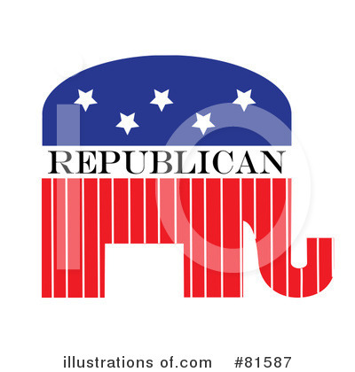 Royalty-Free (RF) Republican Clipart Illustration by Pams Clipart - Stock Sample #81587