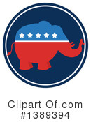 Republican Elephant Clipart #1389394 by Hit Toon