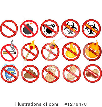 No Smoking Clipart #1276478 by Hit Toon