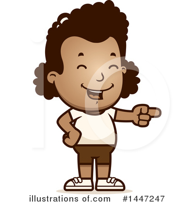 Royalty-Free (RF) Retro Black Girl Clipart Illustration by Cory Thoman - Stock Sample #1447247