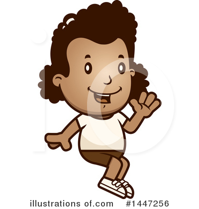 Royalty-Free (RF) Retro Black Girl Clipart Illustration by Cory Thoman - Stock Sample #1447256