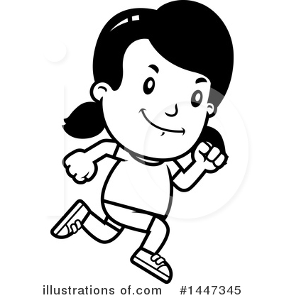 Royalty-Free (RF) Retro Girl Clipart Illustration by Cory Thoman - Stock Sample #1447345