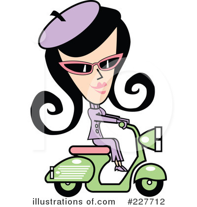 Royalty-Free (RF) Retro Girl Clipart Illustration by Andy Nortnik - Stock Sample #227712