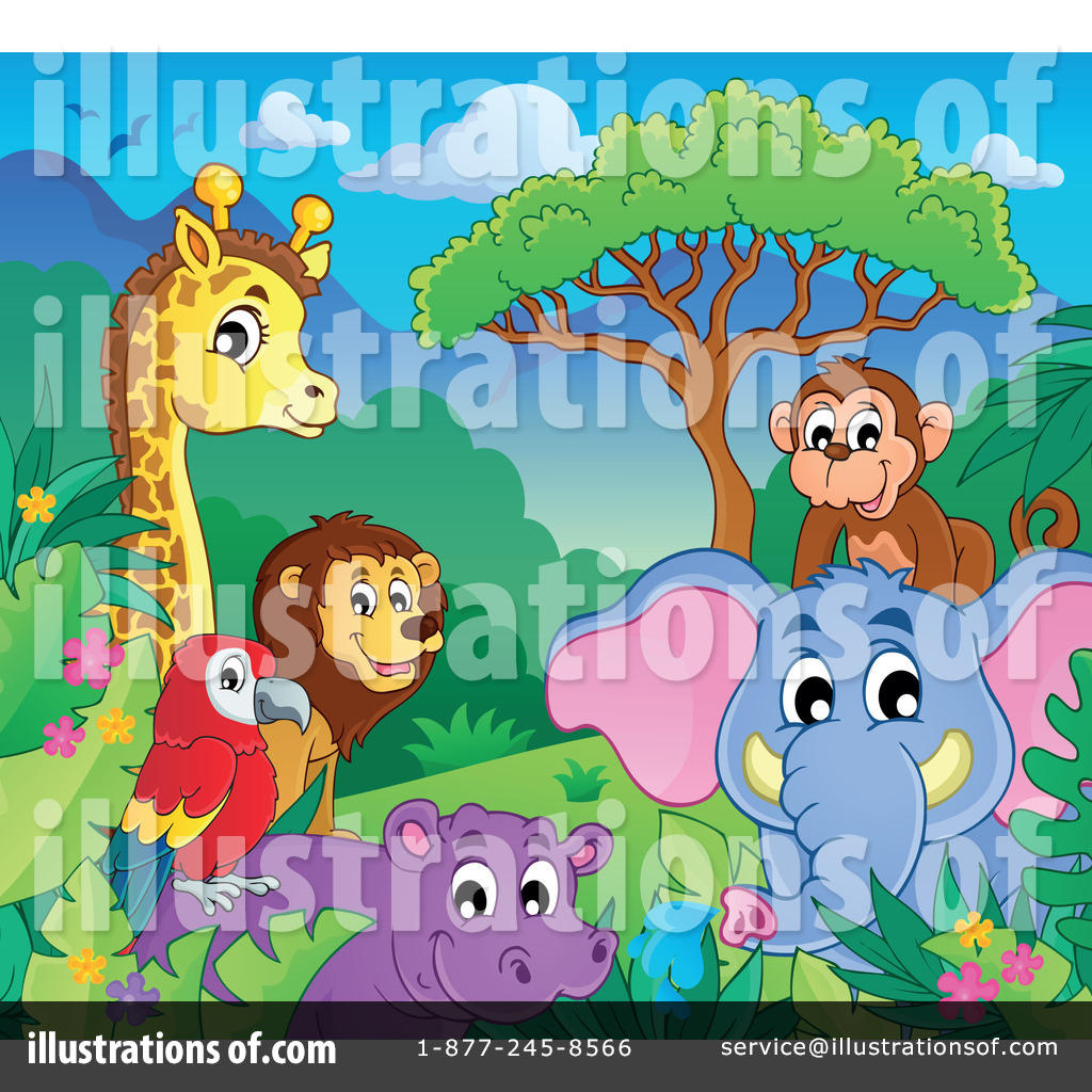 African Animals Clipart #1270173 - Illustration by visekart