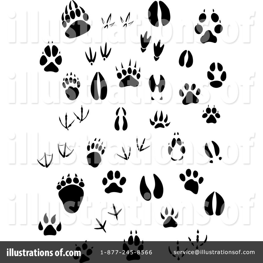 Animal Tracks Clipart #1268662 - Illustration by Vector ...