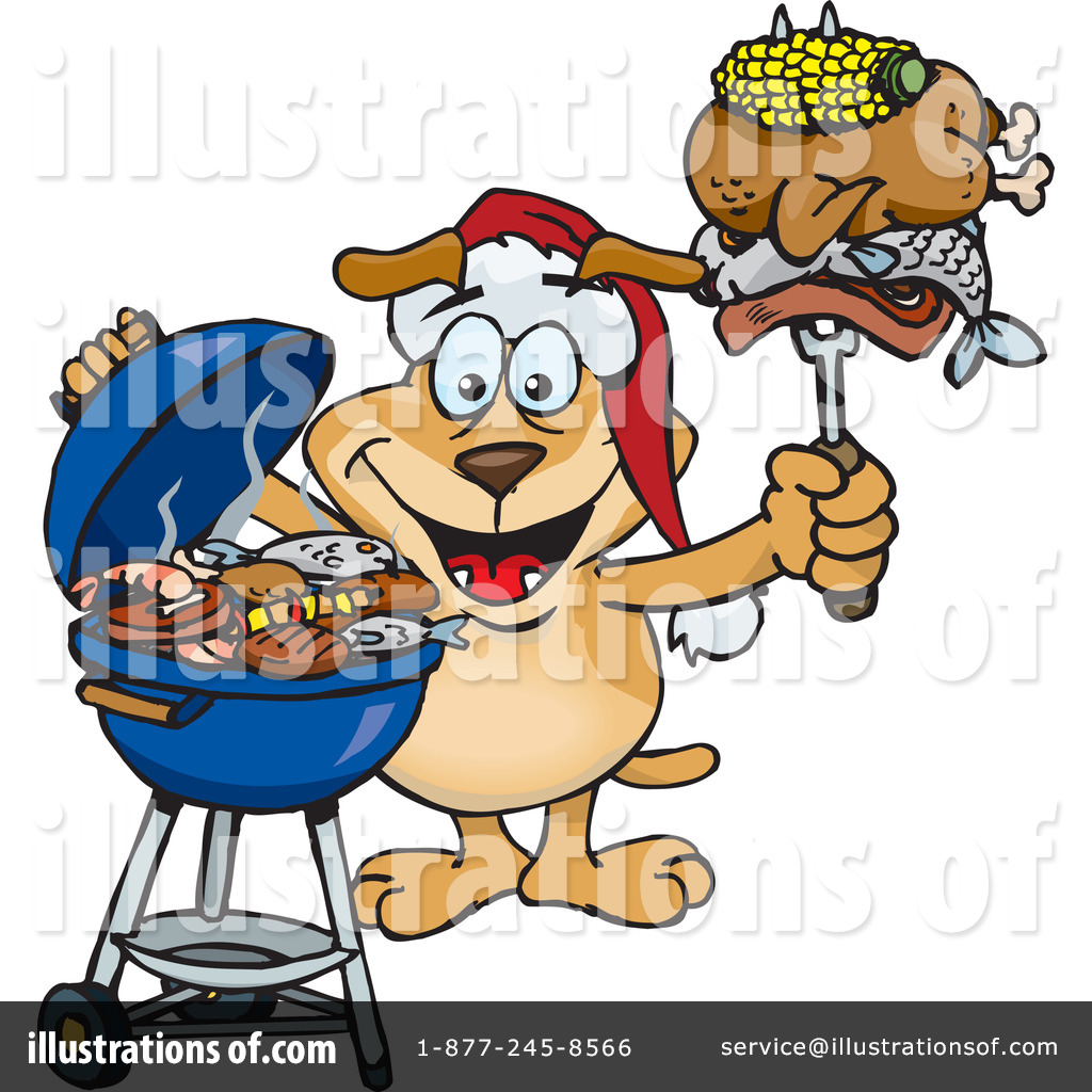 Barbecue Clipart #70248 - Illustration by Dennis Holmes Designs