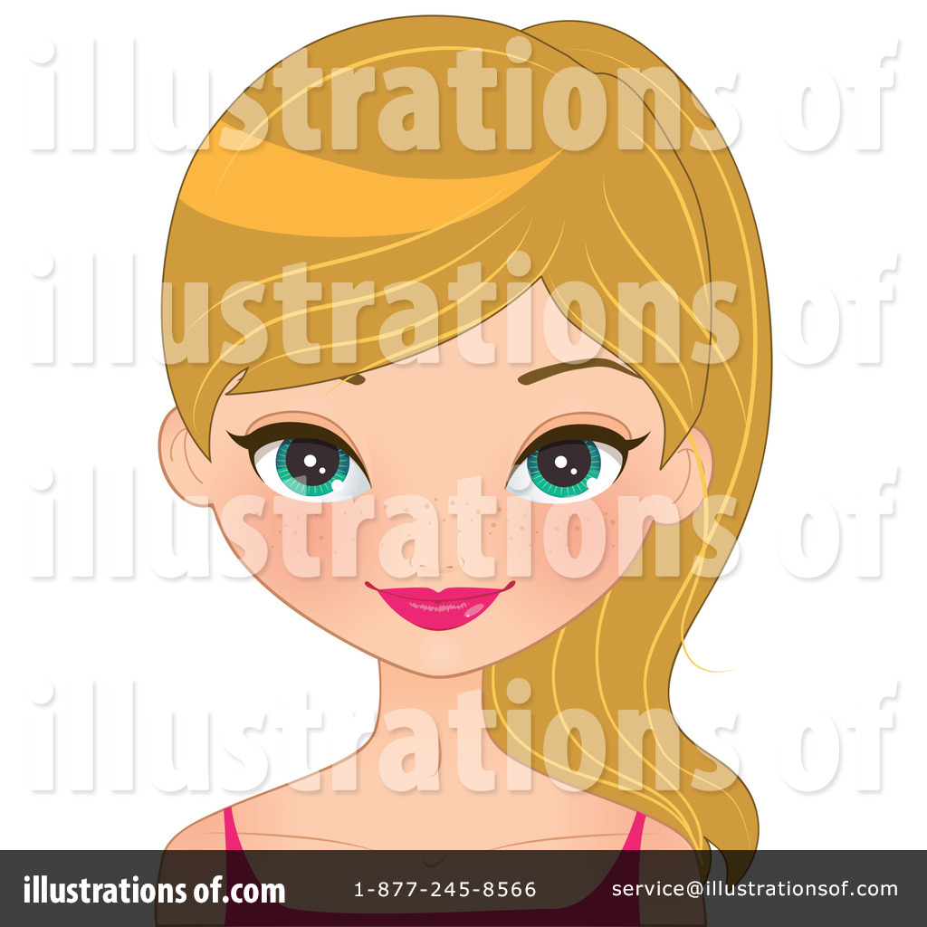 Blond Woman Clipart #1125259 - Illustration by Melisende Vector