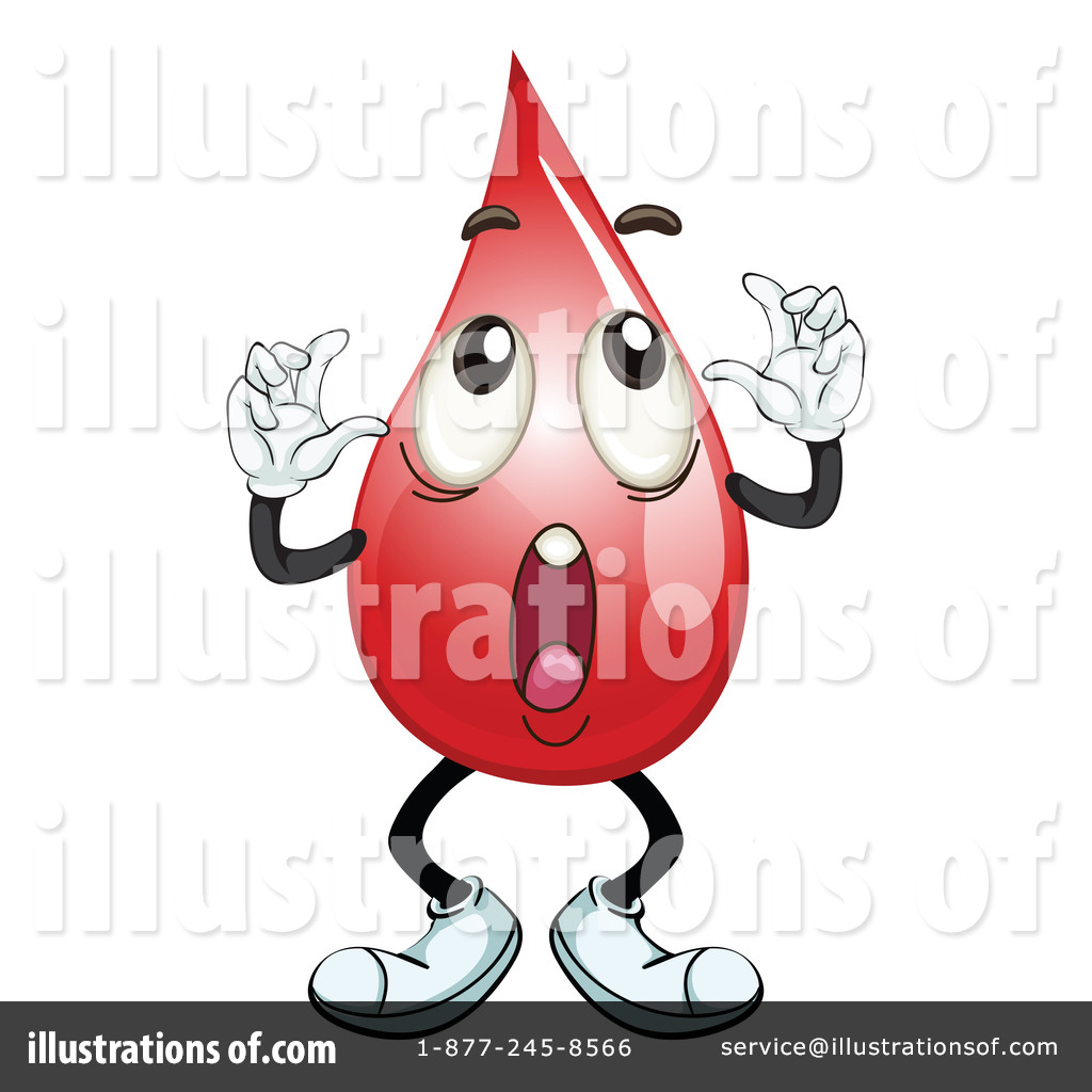 Blood Drop Clipart #1133001 - Illustration by Graphics RF