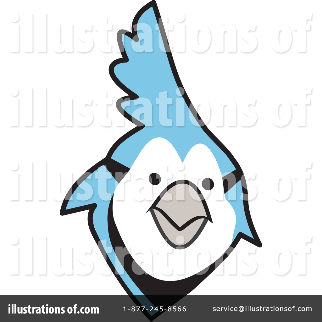 Blue Jay Clipart #1283409 - Illustration by Dennis Holmes Designs
