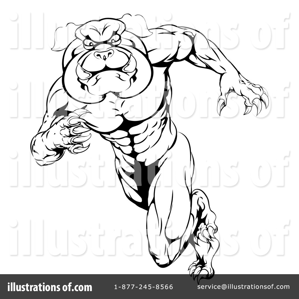 Bulldog Clipart #1288868 - Illustration by AtStockIllustration