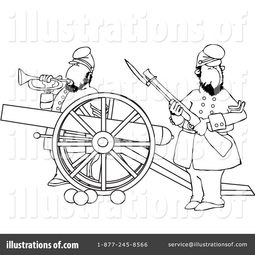 Civil War Clipart #1215704 - Illustration by djart