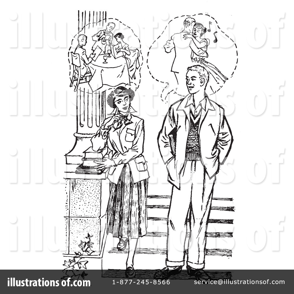 Courting Clipart 1216073 Illustration By Picsburg