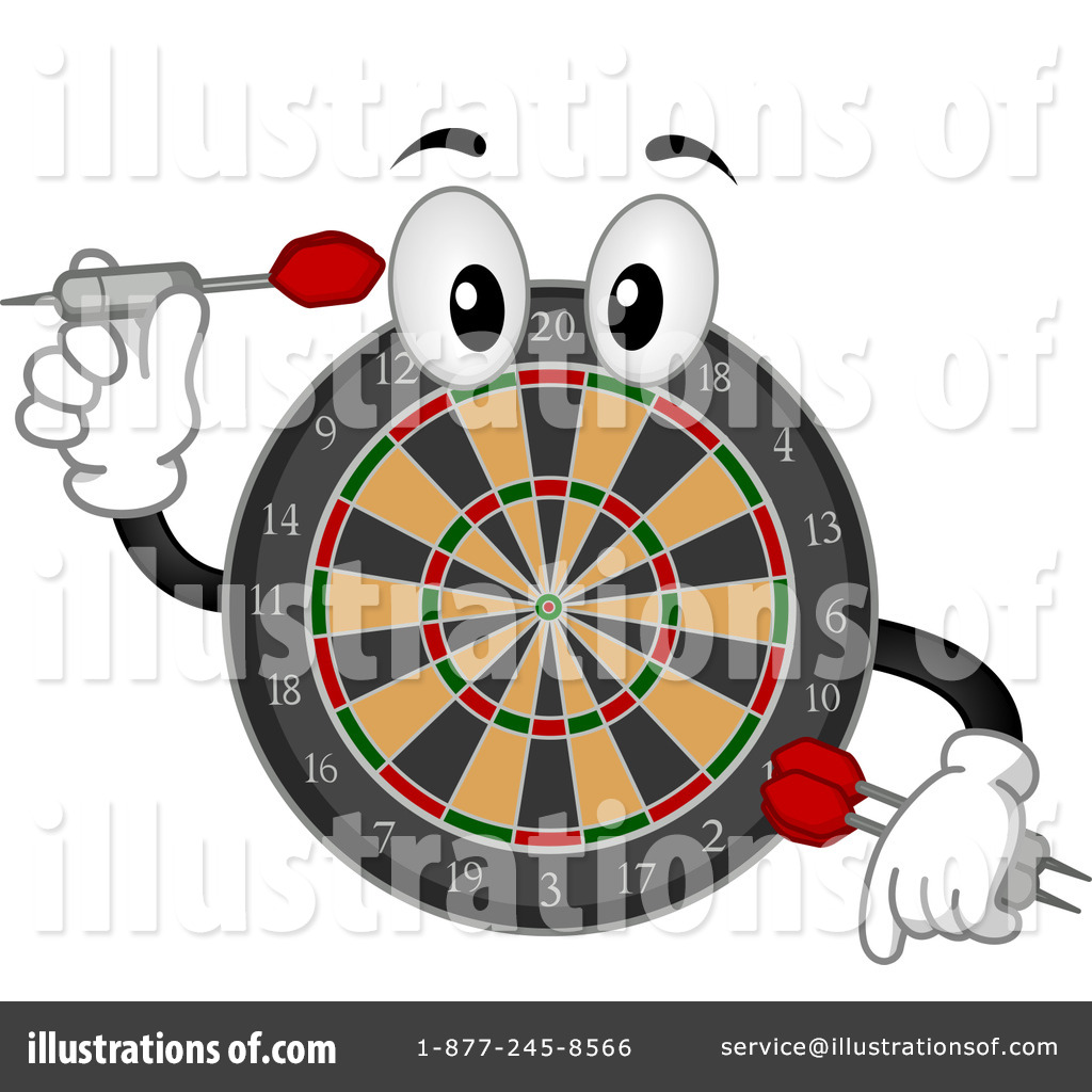 Playing Darts Clipart