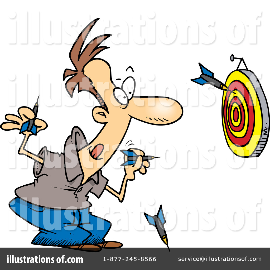 Darts Clipart #443204 - Illustration by toonaday