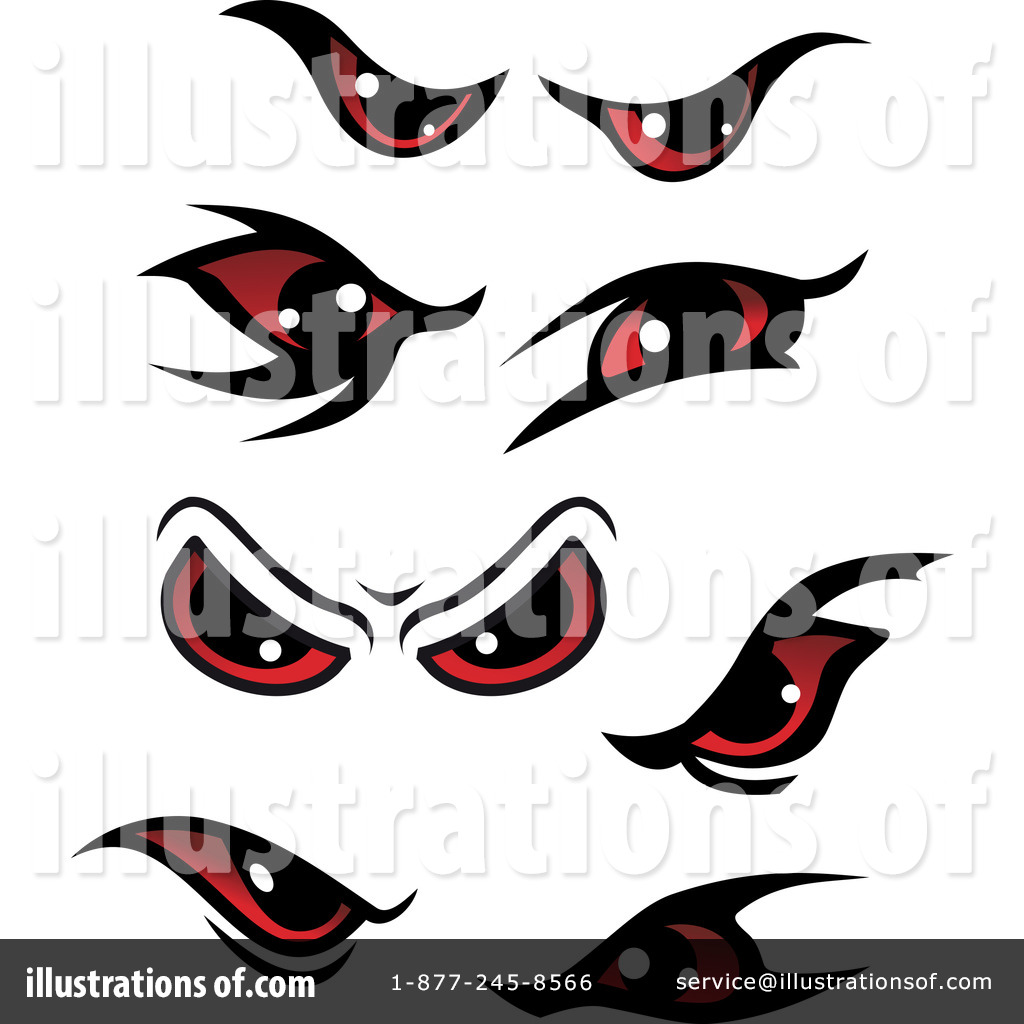 Eyes Clipart #1105968 - Illustration by Vector Tradition SM