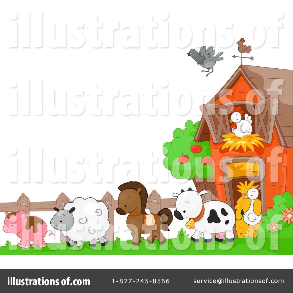 Farm Animals Clipart #1063447 - Illustration by BNP Design Studio