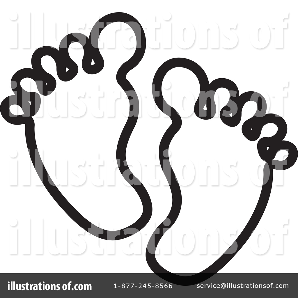 Feet Clipart #1440190 - Illustration by ColorMagic