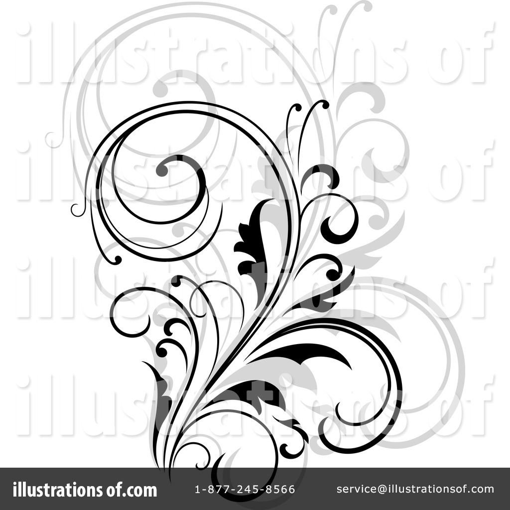 Flourish Clipart #1231245 - Illustration by Vector Tradition SM