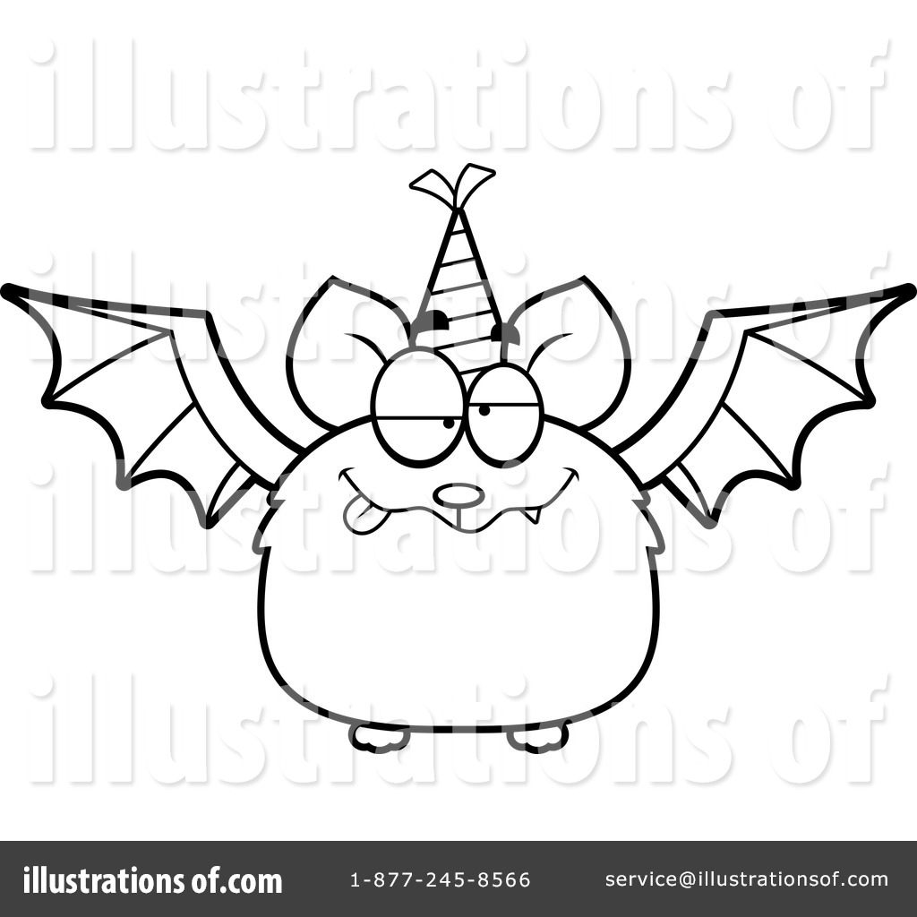 Flying Bat Clipart #1177393 - Illustration by Cory Thoman