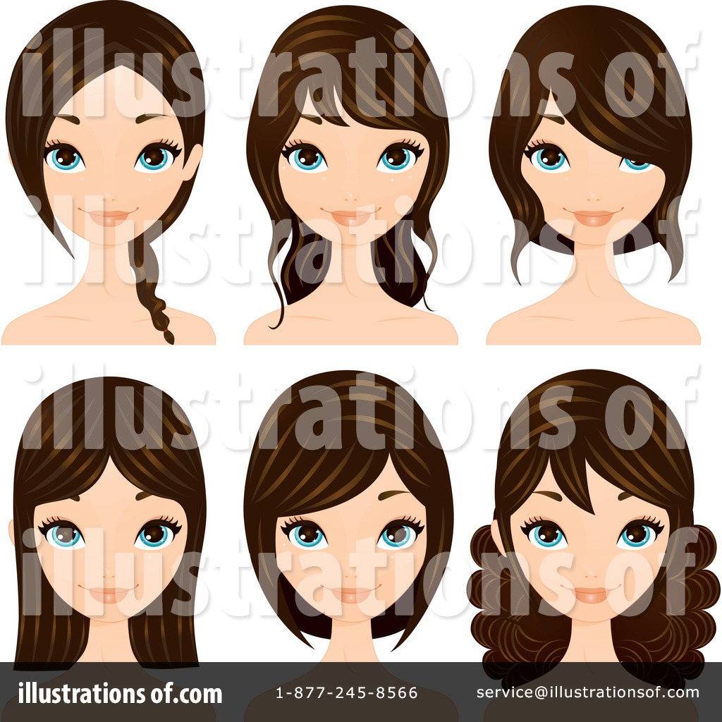 Hair Styles Clipart #211729 - Illustration by Melisende Vector