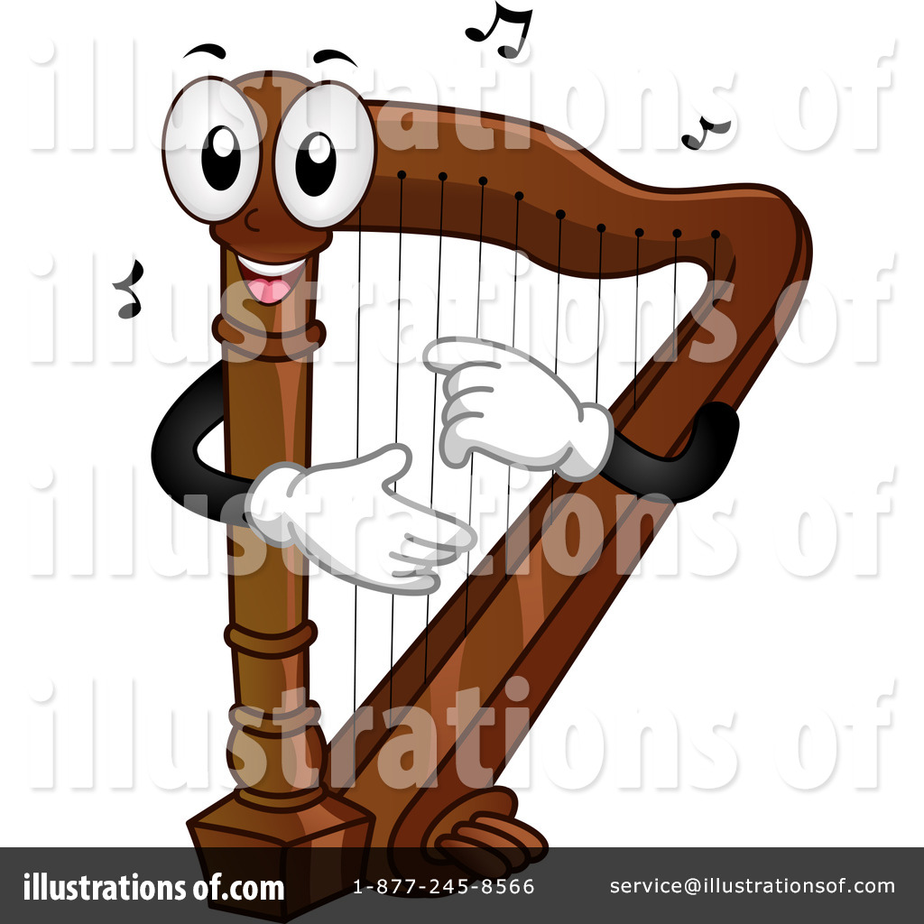 Harp Clipart #1145338 - Illustration by BNP Design Studio