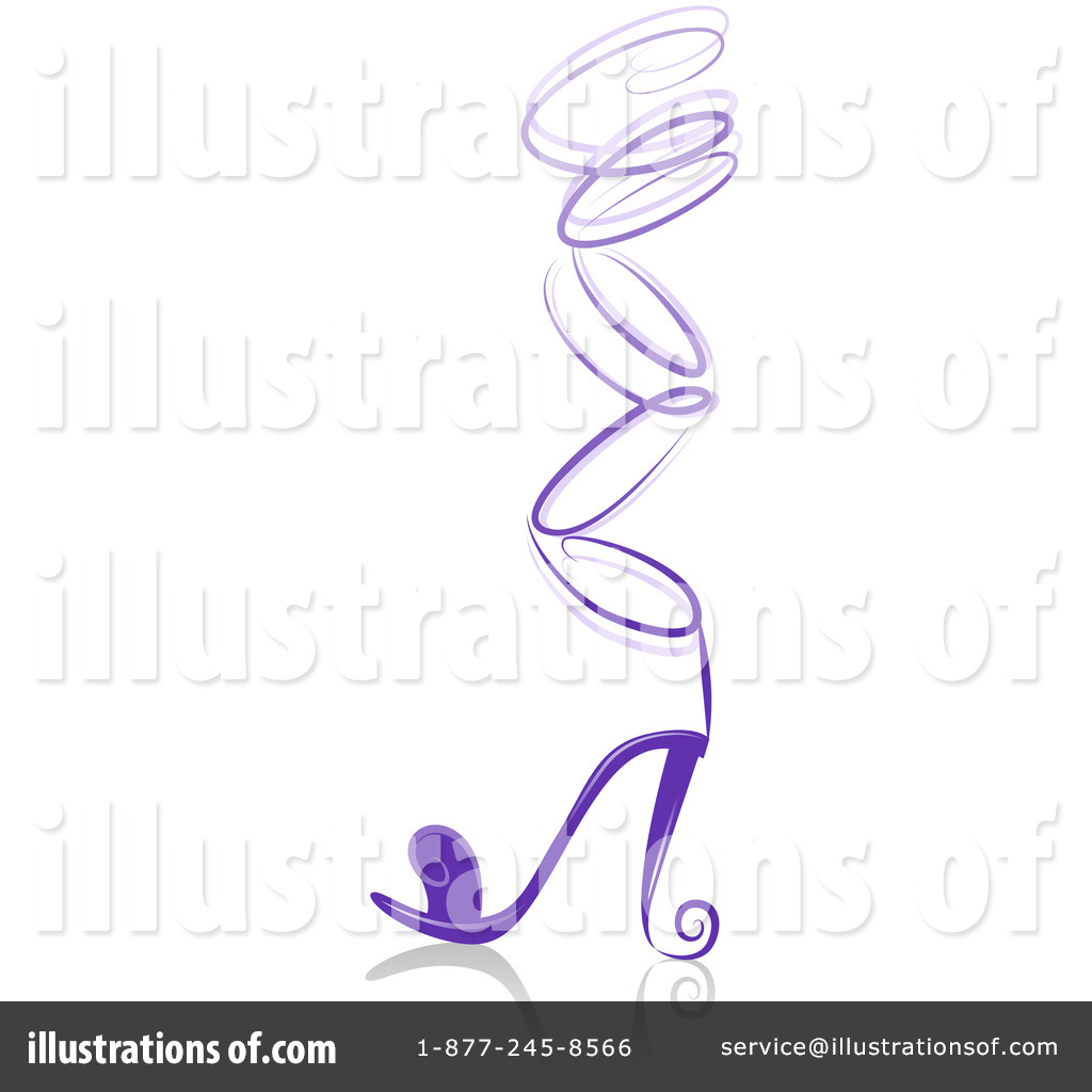 Clipart Purple Ornate Lace Up High Heel Shoe - Royalty Free Vector  Illustration by BNP Design Studio #1098811
