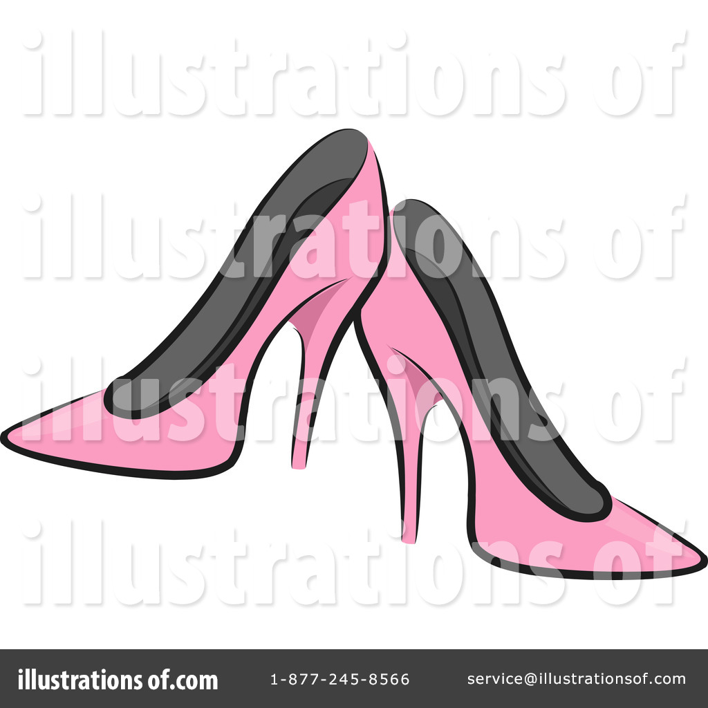 Clipart Purple Ornate Lace Up High Heel Shoe - Royalty Free Vector  Illustration by BNP Design Studio #1098811