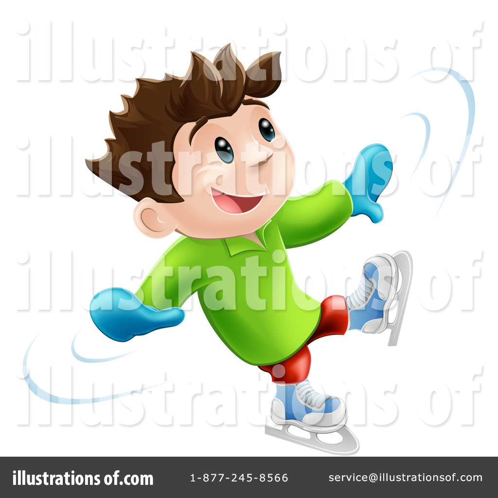 Ice Skating Clipart #1110355 - Illustration by AtStockIllustration