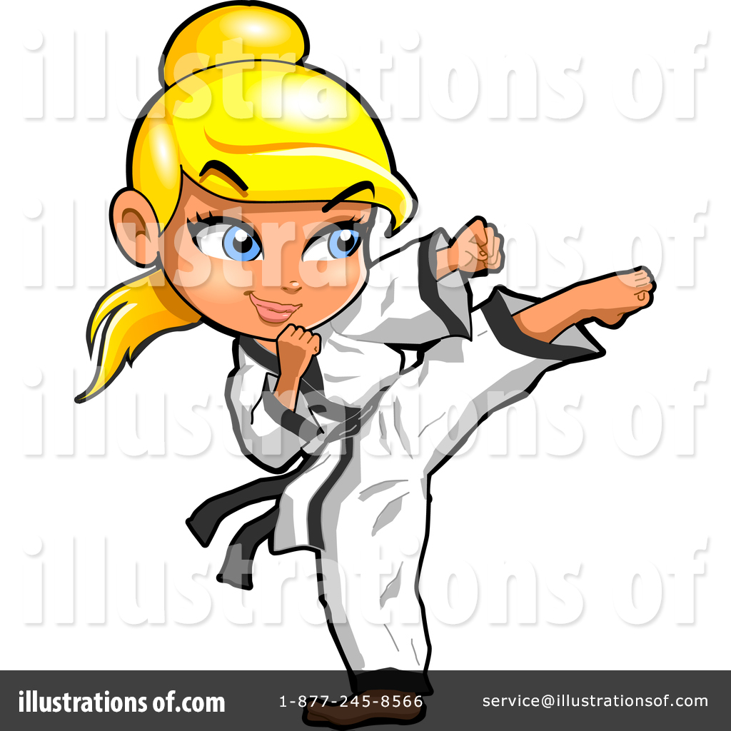 Karate Clipart #1517254 - Illustration by Clip Art Mascots