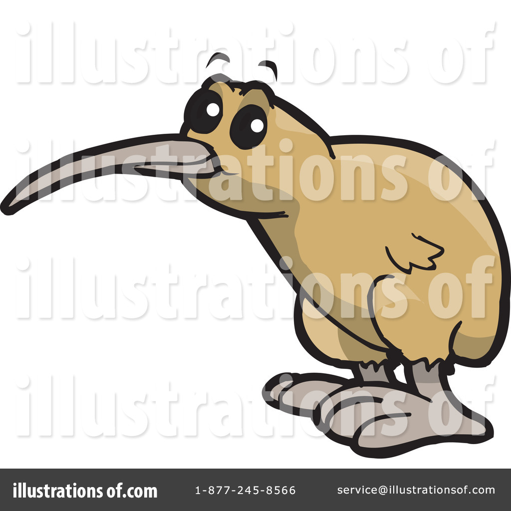 Kiwi Bird Clipart #65117 - Illustration by Dennis Holmes Designs