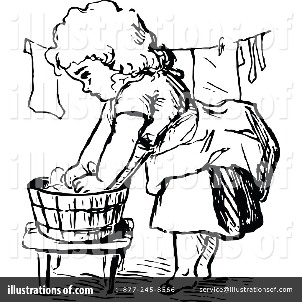 Washing Clothes By Hand Cartoon Images