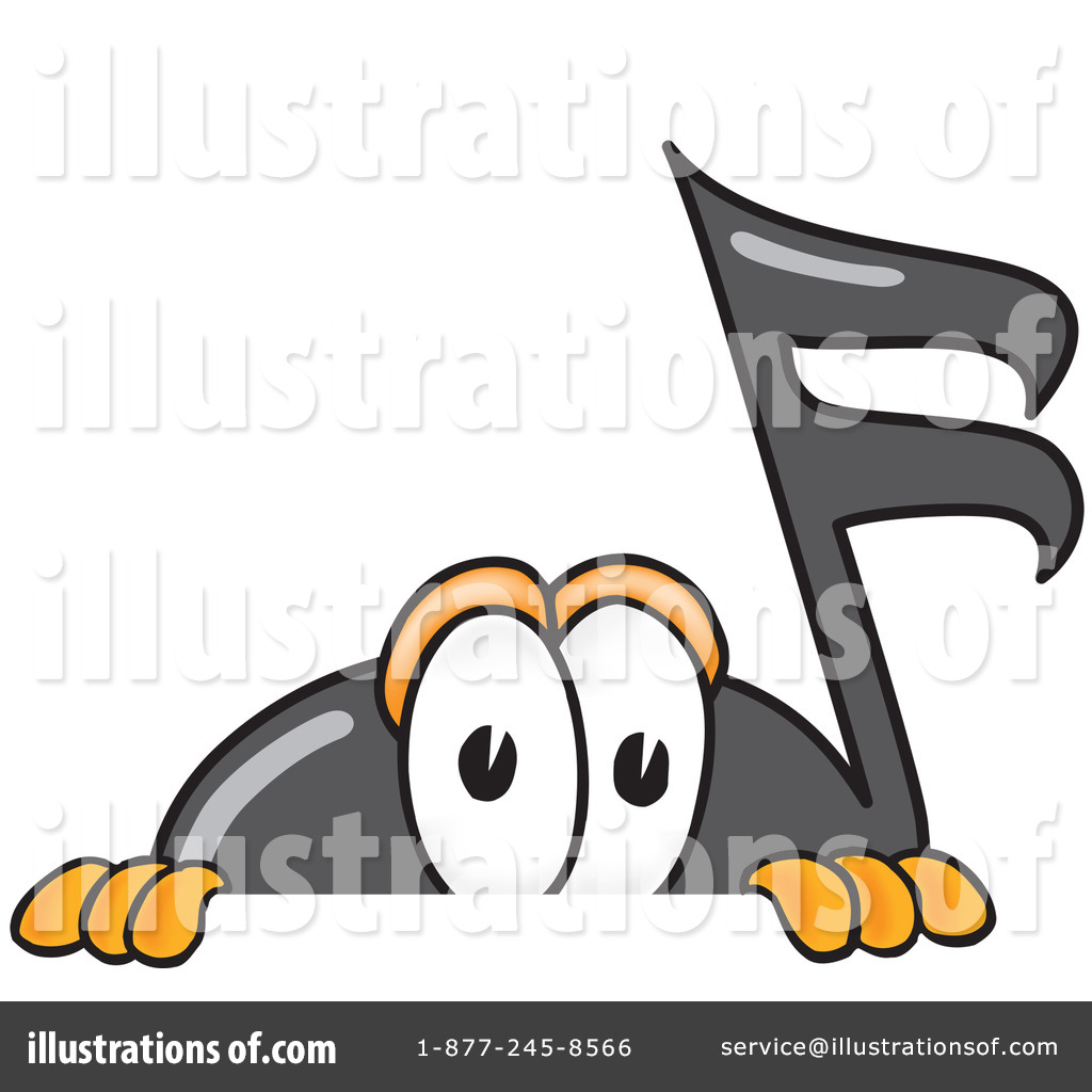 Music Note Character Clipart #20061 - Illustration by Toons4Biz