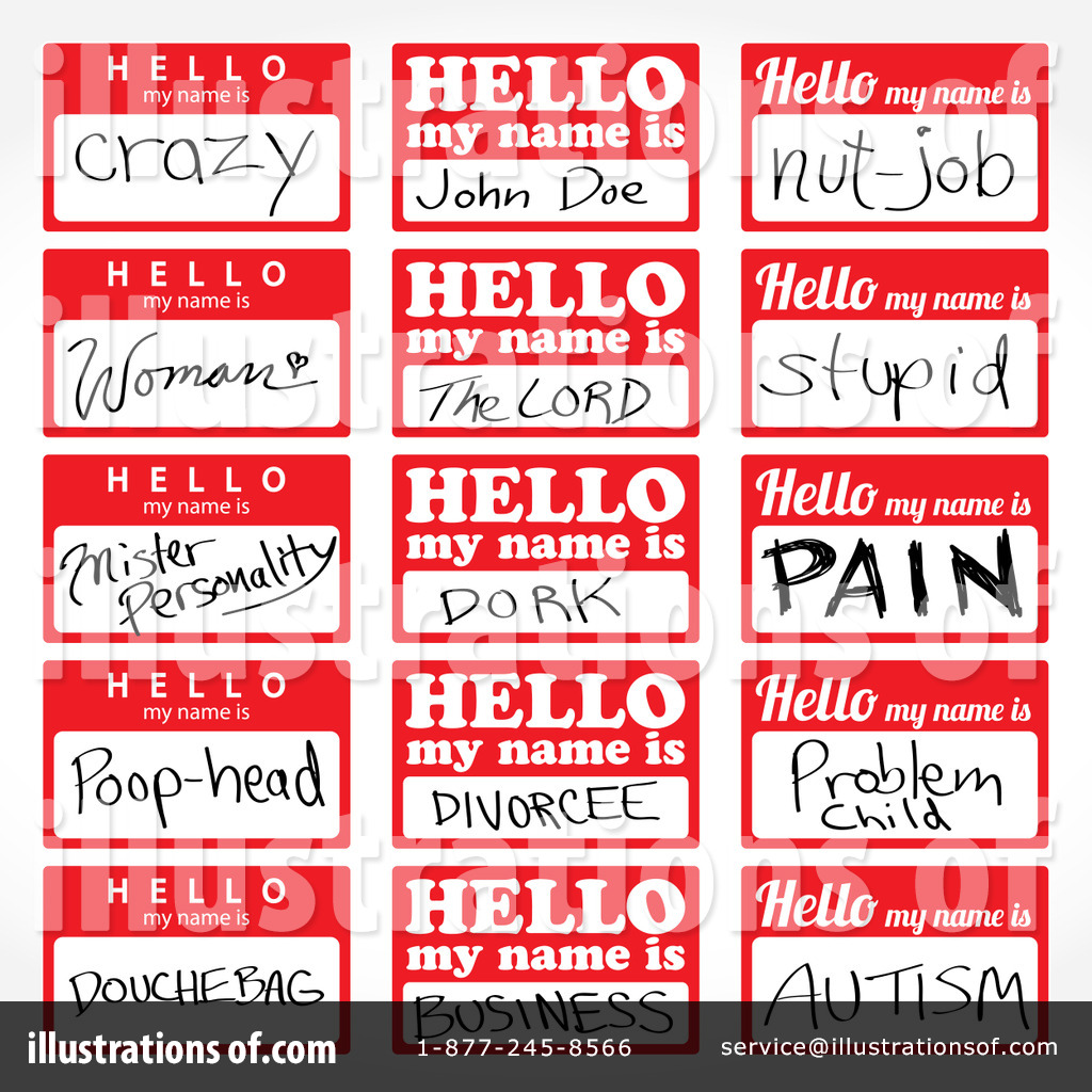Name Tag Clipart 1213596 Illustration By Arena Creative