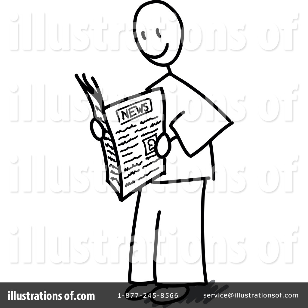 Newspaper Clipart Illustration By Frog974