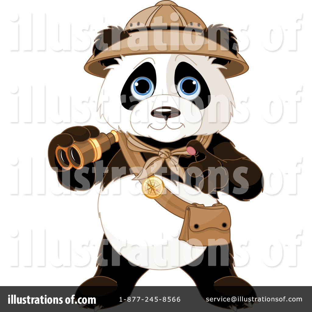 Panda Clipart #1291615 - Illustration by Pushkin