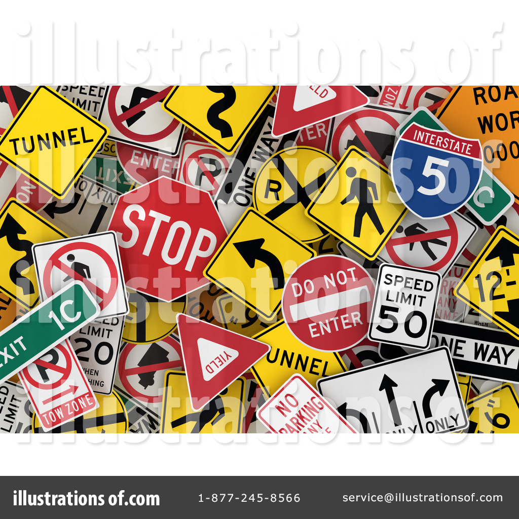 road sign collage... with appropriate signage | Road signs, Traffic ...