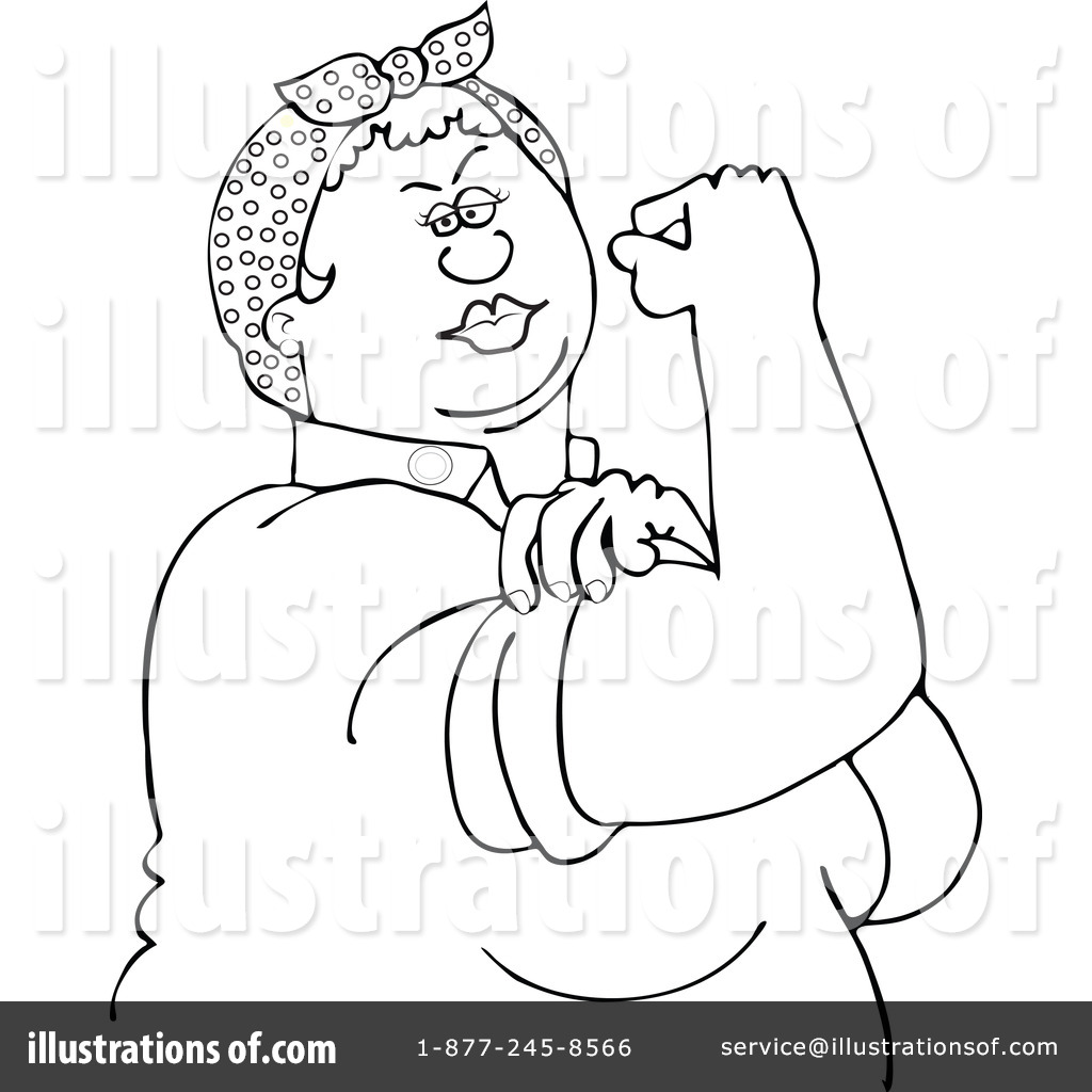 rosie the riveter coloring page