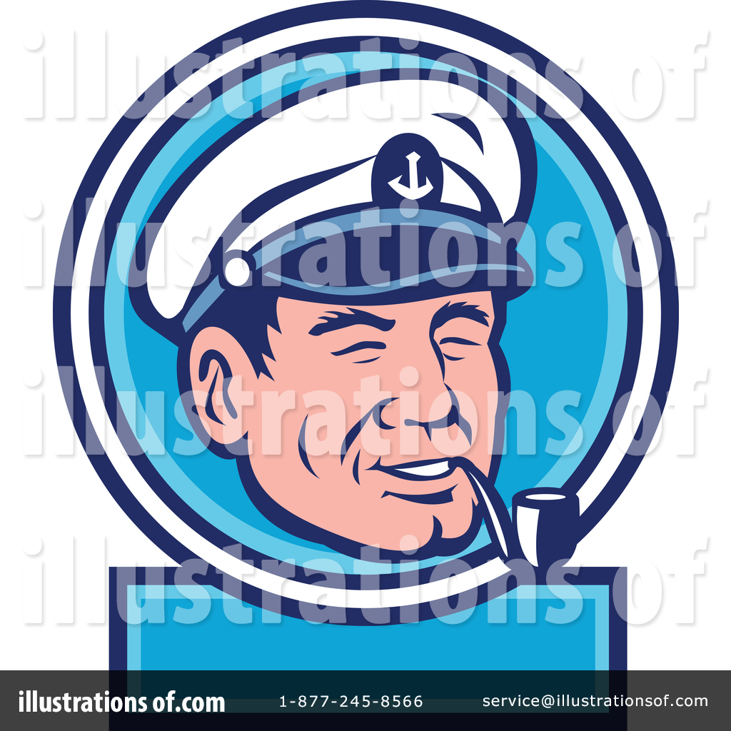 Sea Captain Clipart #1379641 - Illustration by patrimonio