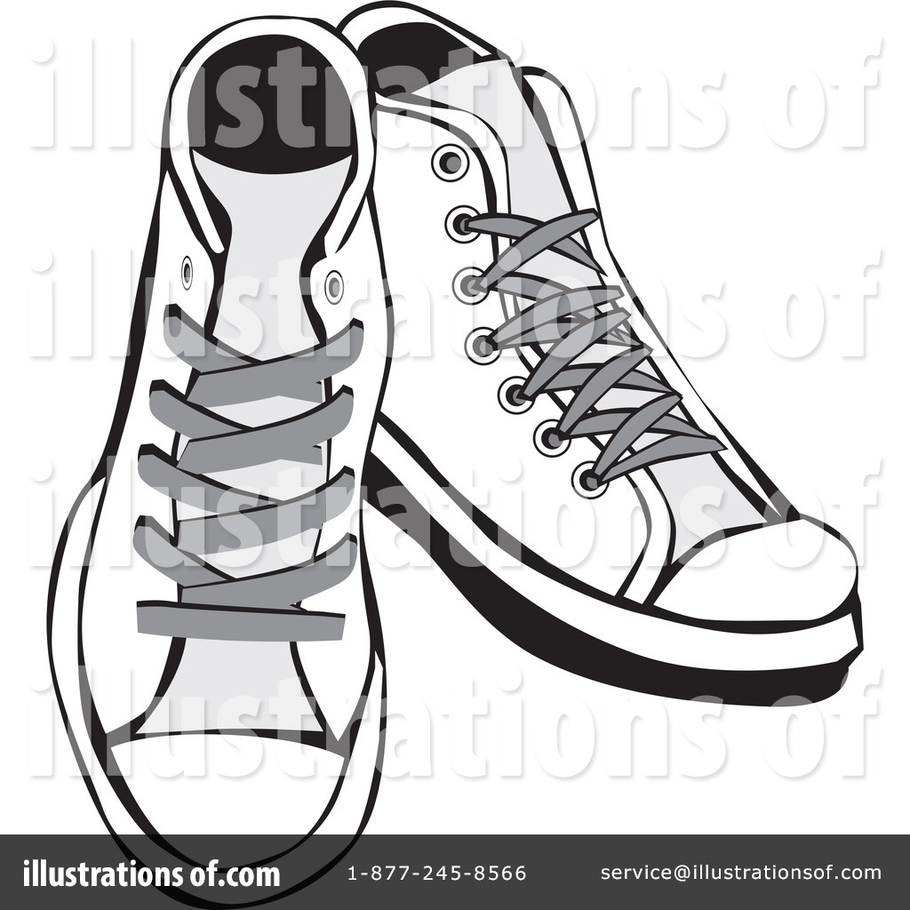 Shoes Clipart #225790 - Illustration by David Rey