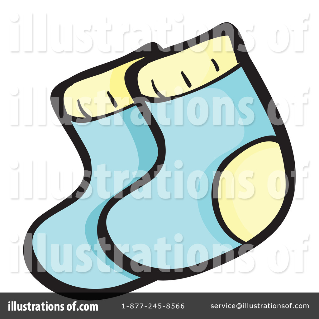 Socks Clipart #1133661 - Illustration by colematt