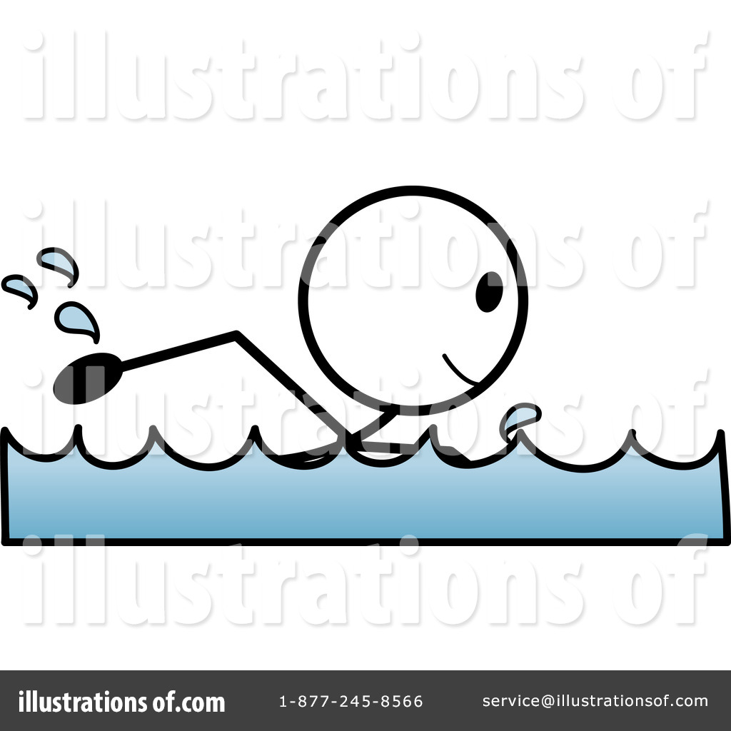 Swimming Clipart #1079221 - Illustration by Pams Clipart