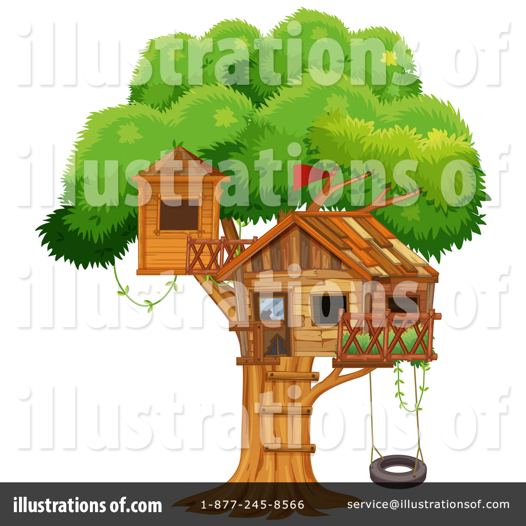 Tree House Clipart #1521979 - Illustration by Graphics RF