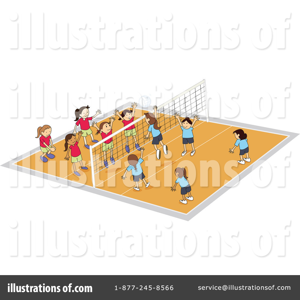 Volleyball Clipart #1133634 - Illustration by Graphics RF