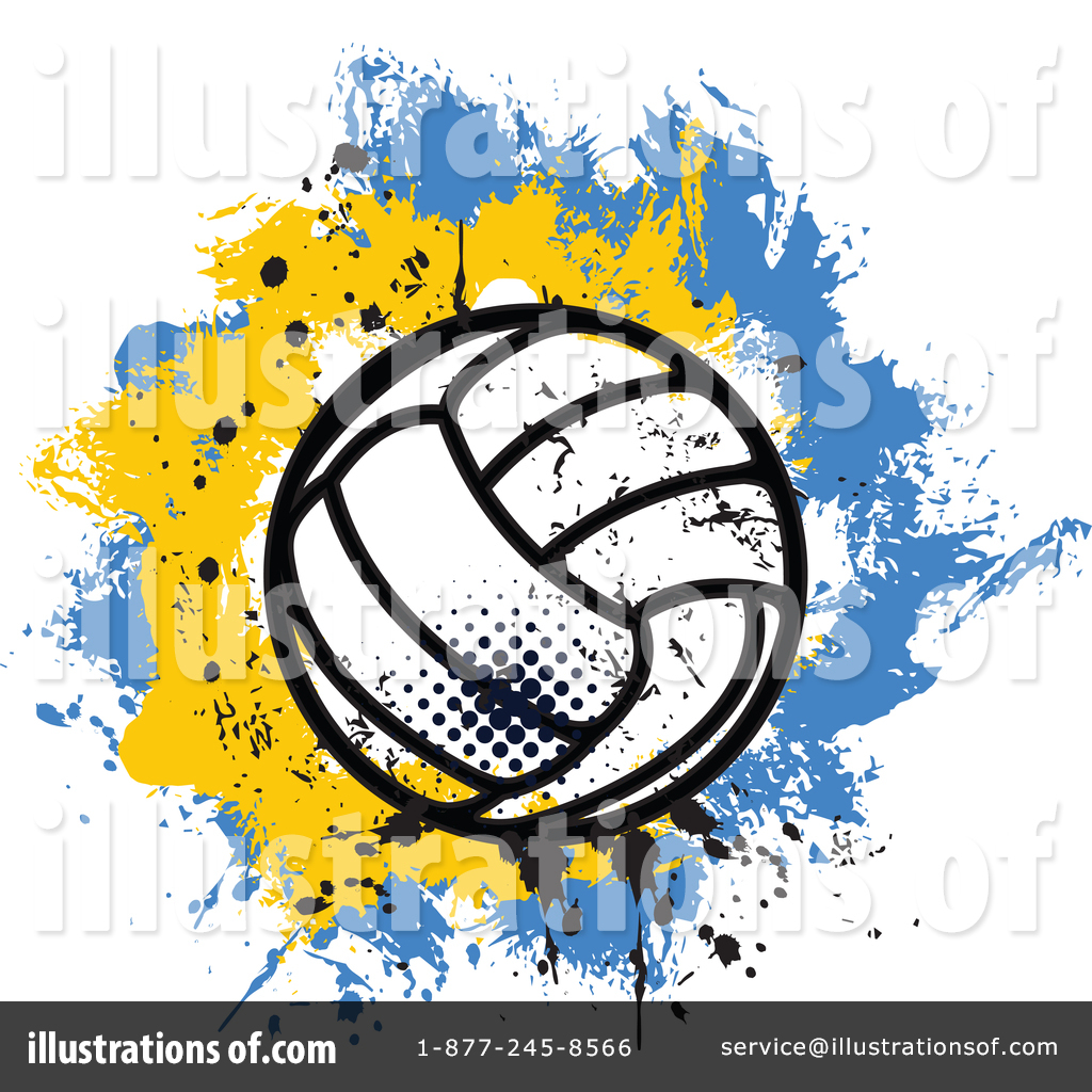 Volleyball Clipart #1749885 - Illustration by Vector Tradition SM