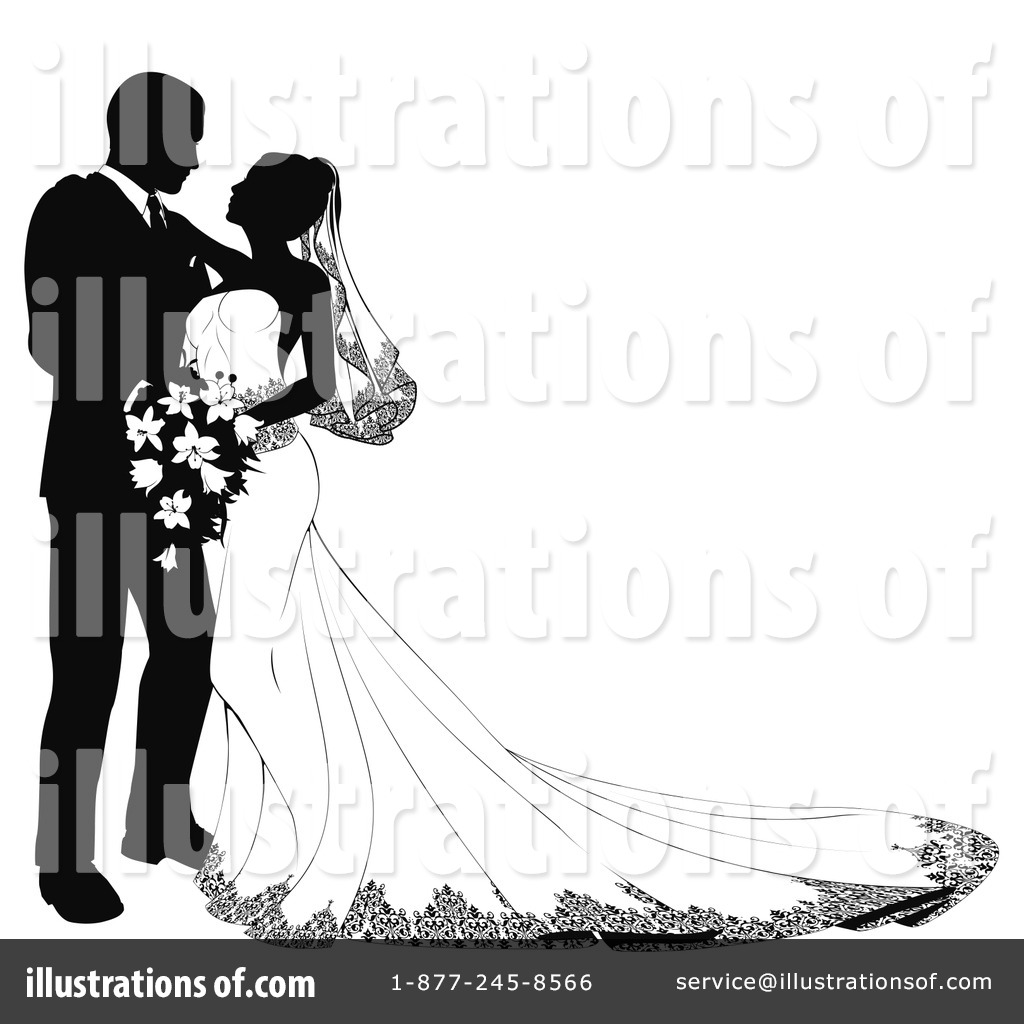 Wedding Couple Clipart #1067254 - Illustration by AtStockIllustration
