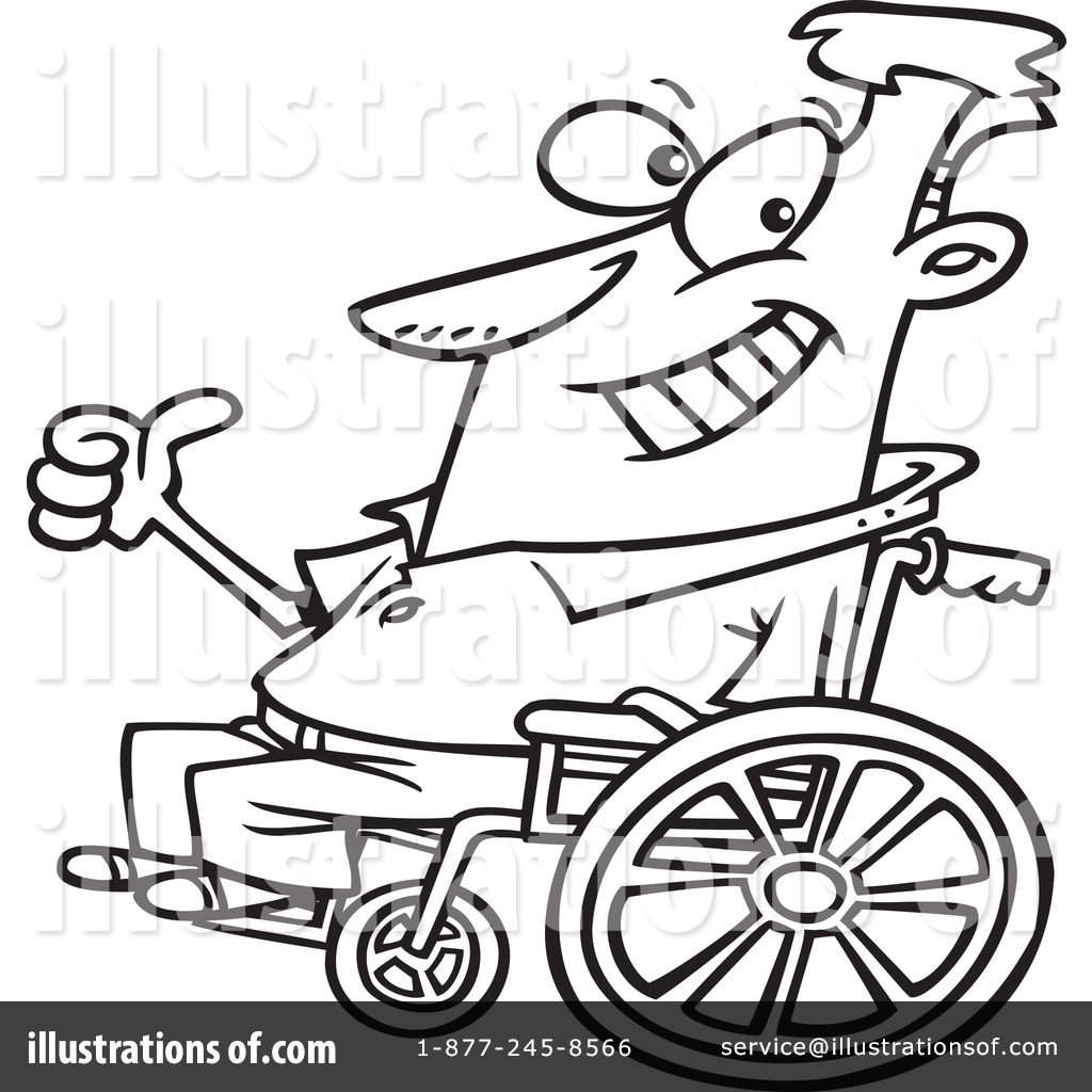 Wheelchair Clipart #438642 - Illustration by toonaday