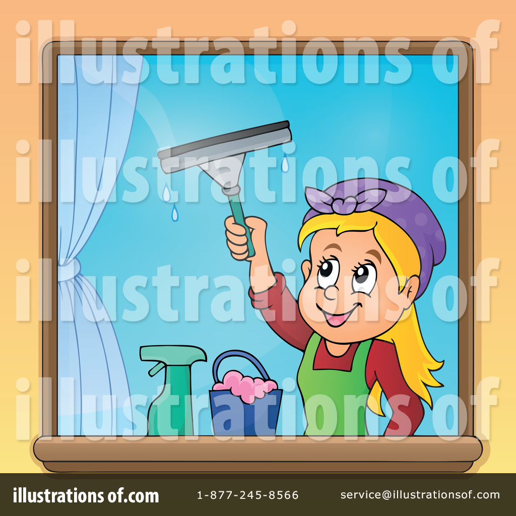 Window Washer Clipart #1387900 - Illustration by visekart