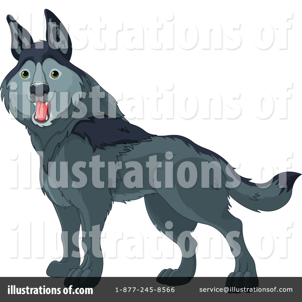 Wolf Clipart #1385195 - Illustration by Pushkin